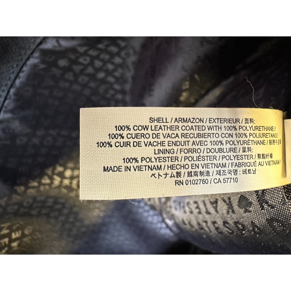 Kate Spade New York Black Saffiano Leather Large Tote Bag Zip Top Shoulder Purse - Picture 12 of 16